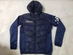 ATHLETA アスレタ 中綿 フード付き ジャケット ブルー　ネイビー　M
