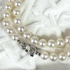 428【うめとちろ様専用です】K18 パール　約7.5-8.0mm ネックレス