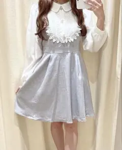 レース ミニワンピース