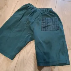 familiar 半ズボン グリーン チェックポケット