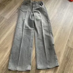 PLST グレー ワイドパンツ M