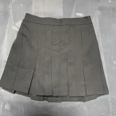 ダークグレー プリーツスカート