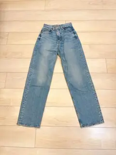 MOUSSY マウジー ストレートデニム 25 ライトブルー