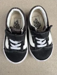 VANS キッズスニーカー 14cm ブラック×ホワイト