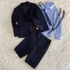 レディフレディ　レジメンタルタイベーシックスーツ6点セット　130cm 紺無地