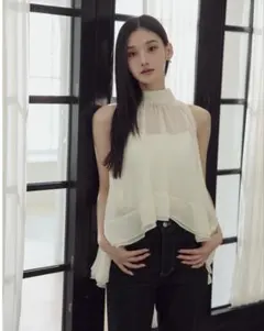 polaura エアリーラッフル 2WAYトップ white - メルカリ