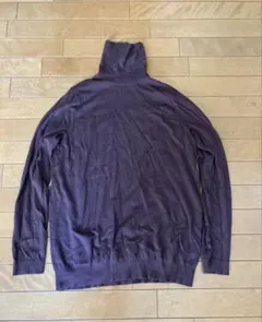 あ*む様 ユニクロ +J エクストラファインメリノタートルネック　ダークブラウン