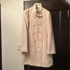 最終値下げ！！クリーム色 ダブルブレスト チェスターコート