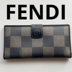 【FENDI】フェンディ　長財布　チェック　ヴィンテージ　レアのサムネイル