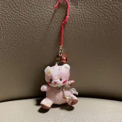 ちりめん細工 クマのストラップ