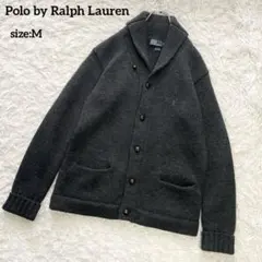 Polo by Ralph Lauren ショールカラーカーディガン 厚手 黒M