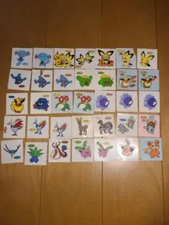 ポケモンパンシール 大量セット71枚、シール帳
