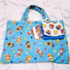 新品　パウパトロール　トートバッグ　レッスンバック　移動ポケット　ポーチ　手提げ