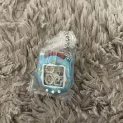 デジタルペット 青 花柄 チェーン付き