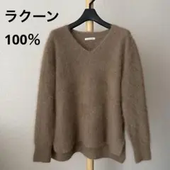 ラクーン100%ニットセーター