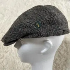【美品】mucros WEAVERS ハンチングキャップ　ウール100% L