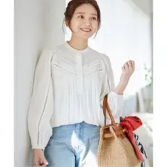 ジャーナルスタンダード ドビークロスレースサンドブラウス