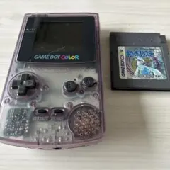 Nintendo ゲームボーイカラー 本体 クリアパープル ソフト付き