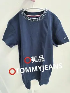 Tommy Jeans ネイビー ワンピース ミニ丈 チュニック Tシャツ