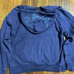stussy パーカー ネイビー XL