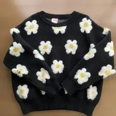 17kg urban girls club 花柄ニットセーターFサイズ