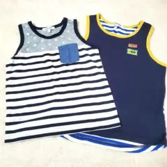 GLOBAL WORK ノースリーブ 2枚 L、XL 110～120サイズ程度のサムネイル