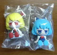 東方project じとっと ラバーフィギュア ルーミア チルノ