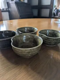 片口小鉢　呑水　　酒器　4点