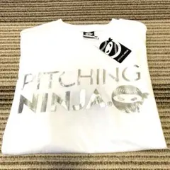 新品タグ付き　ピッチングニンジャ　野球ウェア tシャツ M ホワイト　半袖のサムネイル