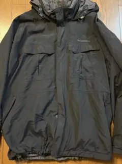 【美品】Columbia マウンテンパーカー ジャケット 黒 XLサイズ