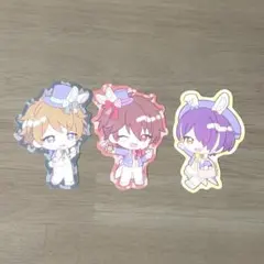 あんスタ　アニカフェ　ステッカー　高峯翠　守沢千秋　仙石忍　流星隊