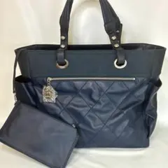 【超極美品】　CHANEL　パリビアリッツ　トートバッグ　GM　ブルー　大容量 2026年最新】シャネルパリビアリッツの人気アイテム - メルカリ