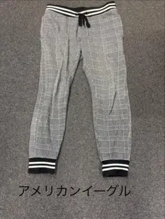アメリカンイーグル チェック柄 ジョガーパンツ