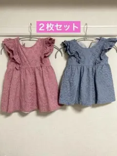 petit main レースフリルチュニック