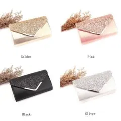 お呼ばれ　結婚式 二次会 パーティー  クラッチバッグ ショルダーバッグ 黒