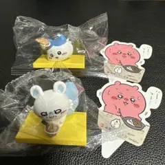 松屋 ちいかわ オリジナルフィギュア ハチワレ モモンガ ピック セット
