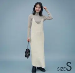 【2024AW／美品／SHENERY】ニットキャミドレス／モヘア風／サイズ36