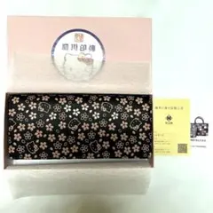 キティ印傳　中L型長財布　桜柄