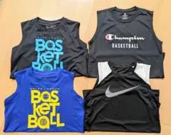 ノースリーブセット✕4／バスケ用（アンダーアーマー、ナイキ、チャンピオン）