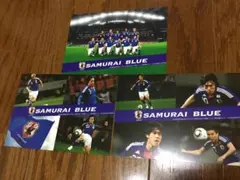 サッカー日本代表　侍ジャパン　未使用新品　ポストカード　３枚セットのサムネイル