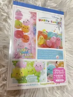 【未使用】平成レトロ　Happy Sweets メモ帳　シール付きのサムネイル