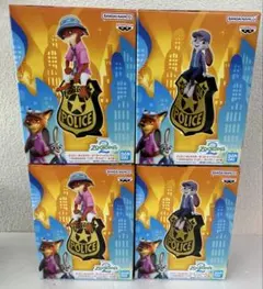 ★ズートピア モニタートップフィギュア ニック ジュディ フィギュア 4体セット