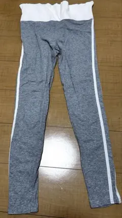 マタニティ ズボン グレー Lサイズ 春夏秋