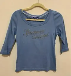 BURBERRY BLUE LABEL ブルー Tシャツ　七分袖　Mサイズ