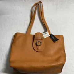 【良品　未使用】FURLA フルラ　肩掛けトートバッグ　ブラウン