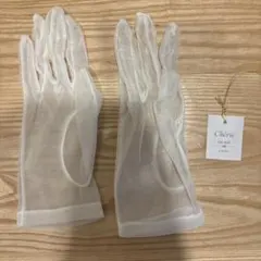 オーガンジー　ウェディンググローブ　ショート