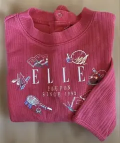 ELLE 赤 カットソー　90