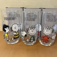 PEANUTS ピーナッツ　スヌーピー　グラス 3個セット