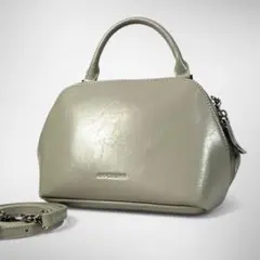 美品 アドカラム 2WAY ハンドバッグ レザー グレー ショルダーバッグのサムネイル