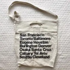 アメリカンアパレル　トート　バッグ　ショルダー　バック　キャンバス　アイボリー